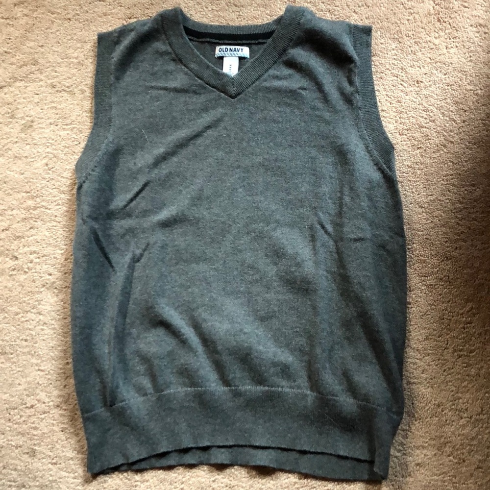 Grey sweater vest